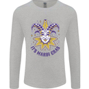Its Mardi Gras Mens Long Sleeve T-Shirt Sports Grey