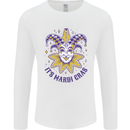 Its Mardi Gras Mens Long Sleeve T-Shirt White
