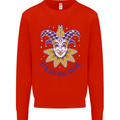 Its Mardi Gras Mens Sweatshirt Jumper Bright Red