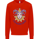Its Mardi Gras Mens Sweatshirt Jumper Bright Red
