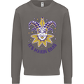 Its Mardi Gras Mens Sweatshirt Jumper Charcoal
