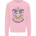 Its Mardi Gras Mens Sweatshirt Jumper Light Pink