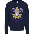 Its Mardi Gras Mens Sweatshirt Jumper Navy Blue