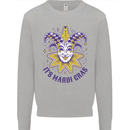 Its Mardi Gras Mens Sweatshirt Jumper Sports Grey