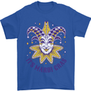 Its Mardi Gras Mens T-Shirt 100% Cotton Royal Blue
