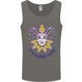 Its Mardi Gras Mens Vest Tank Top Charcoal