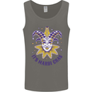 Its Mardi Gras Mens Vest Tank Top Charcoal