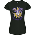 Its Mardi Gras Womens Petite Cut T-Shirt Black