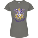 Its Mardi Gras Womens Petite Cut T-Shirt Charcoal