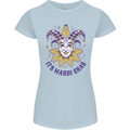 Its Mardi Gras Womens Petite Cut T-Shirt Light Blue