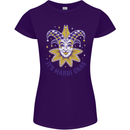 Its Mardi Gras Womens Petite Cut T-Shirt Purple