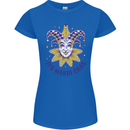Its Mardi Gras Womens Petite Cut T-Shirt Royal Blue