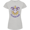 Its Mardi Gras Womens Petite Cut T-Shirt Sports Grey
