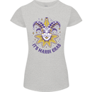 Its Mardi Gras Womens Petite Cut T-Shirt Sports Grey