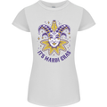Its Mardi Gras Womens Petite Cut T-Shirt White