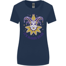 Its Mardi Gras Womens Wider Cut T-Shirt Navy Blue