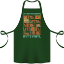 Its Not Hoarding Funny Vinyl Records Turntable Cotton Apron 100% Organic Forest Green