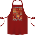 Its Not Hoarding Funny Vinyl Records Turntable Cotton Apron 100% Organic Maroon