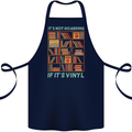 Its Not Hoarding Funny Vinyl Records Turntable Cotton Apron 100% Organic Navy Blue