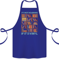 Its Not Hoarding Funny Vinyl Records Turntable Cotton Apron 100% Organic Royal Blue