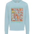 Its Not Hoarding Funny Vinyl Records Turntable Kids Sweatshirt Jumper Light Blue