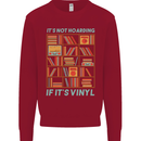 Its Not Hoarding Funny Vinyl Records Turntable Kids Sweatshirt Jumper Red