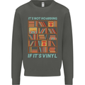 Its Not Hoarding Funny Vinyl Records Turntable Kids Sweatshirt Jumper Storm Grey