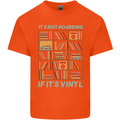 Its Not Hoarding Funny Vinyl Records Turntable Kids T-Shirt Childrens Orange