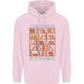 Its Not Hoarding Funny Vinyl Records Turntable Mens 80% Cotton Hoodie Light Pink