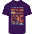 Its Not Hoarding Funny Vinyl Records Turntable Mens Cotton T-Shirt Tee Top Purple