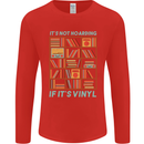Its Not Hoarding Funny Vinyl Records Turntable Mens Long Sleeve T-Shirt Red