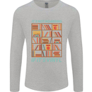 Its Not Hoarding Funny Vinyl Records Turntable Mens Long Sleeve T-Shirt Sports Grey