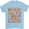 Its Not Hoarding Funny Vinyl Records Turntable Mens T-Shirt 100% Cotton Light Blue