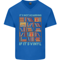 Its Not Hoarding Funny Vinyl Records Turntable Mens V-Neck Cotton T-Shirt Royal Blue