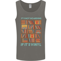 Its Not Hoarding Funny Vinyl Records Turntable Mens Vest Tank Top Charcoal