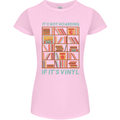 Its Not Hoarding Funny Vinyl Records Turntable Womens Petite Cut T-Shirt Light Pink