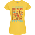 Its Not Hoarding Funny Vinyl Records Turntable Womens Petite Cut T-Shirt Yellow