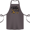 Its Not Uranus Funny Climate Change Cotton Apron 100% Organic Dark Grey