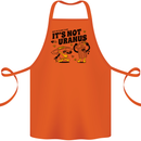 Its Not Uranus Funny Climate Change Cotton Apron 100% Organic Orange