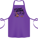 Its Not Uranus Funny Climate Change Cotton Apron 100% Organic Purple