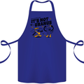 Its Not Uranus Funny Climate Change Cotton Apron 100% Organic Royal Blue