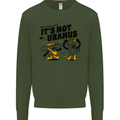 Its Not Uranus Funny Climate Change Kids Sweatshirt Jumper Forest Green