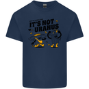 Its Not Uranus Funny Climate Change Kids T-Shirt Childrens Navy Blue