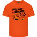 Its Not Uranus Funny Climate Change Kids T-Shirt Childrens Orange