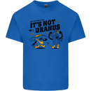 Its Not Uranus Funny Climate Change Kids T-Shirt Childrens Royal Blue