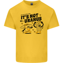 Its Not Uranus Funny Climate Change Kids T-Shirt Childrens Yellow