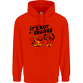 Its Not Uranus Funny Climate Change Mens 80% Cotton Hoodie Bright Red