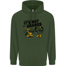 Its Not Uranus Funny Climate Change Mens 80% Cotton Hoodie Forest Green