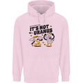 Its Not Uranus Funny Climate Change Mens 80% Cotton Hoodie Light Pink