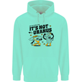 Its Not Uranus Funny Climate Change Mens 80% Cotton Hoodie Peppermint